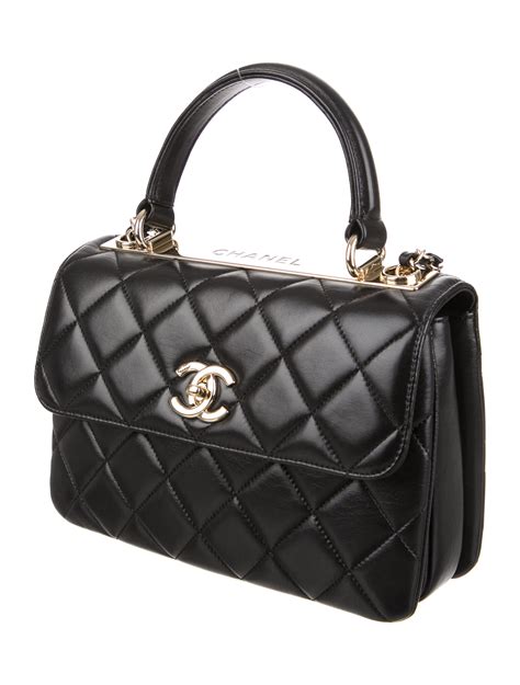 chanel flap bag top handle price|Chanel trendy top handle.